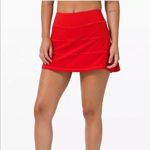 Lululemon Dark Red Pace Rival Skirt 4 Tall
